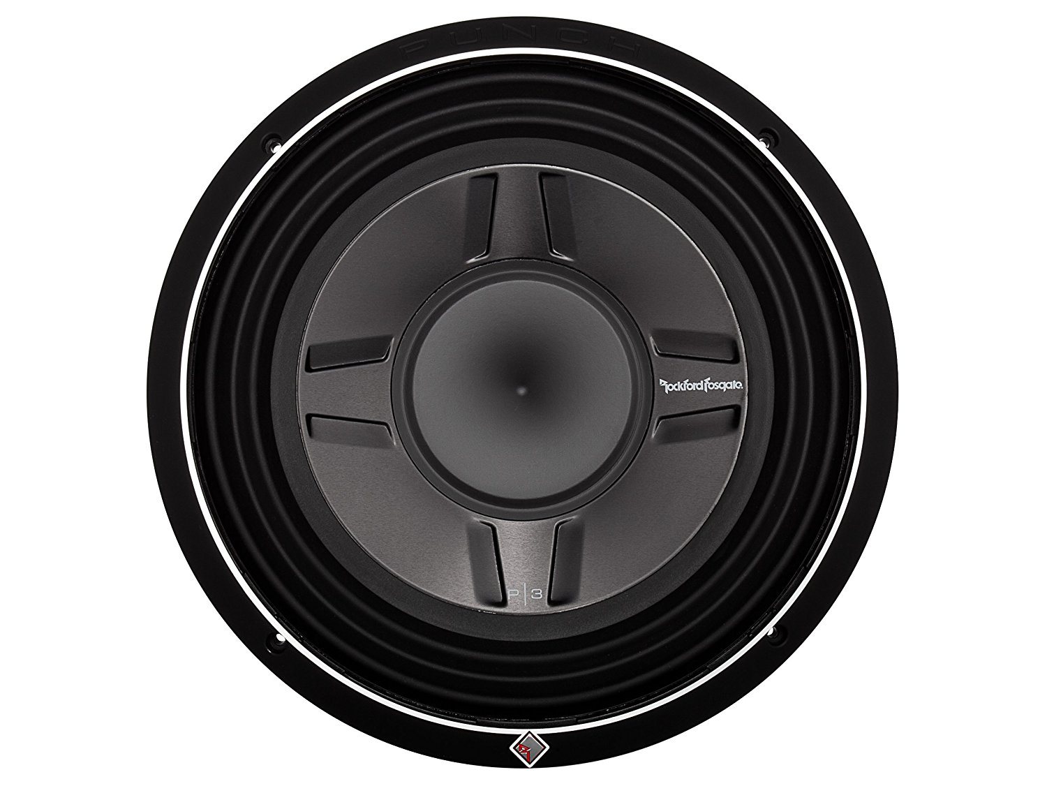 Rockford Fosgate P3SD4-12 P3 Punch Shallow Mount 12-Inch DVC 4-Ohm Subwoofer