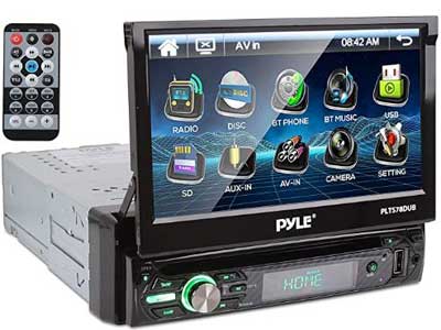 Pyle Single DIN Touch Screen Car Stereo Receiver